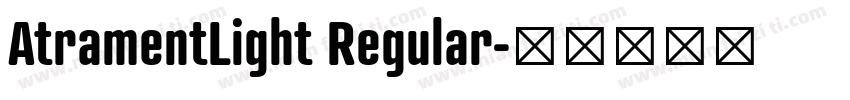 AtramentLight Regular字体转换
